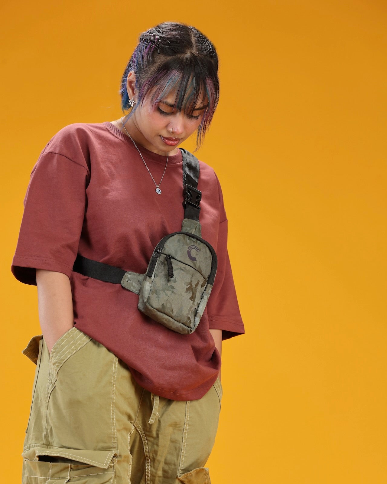 Crossbody Camo - Grenade Green