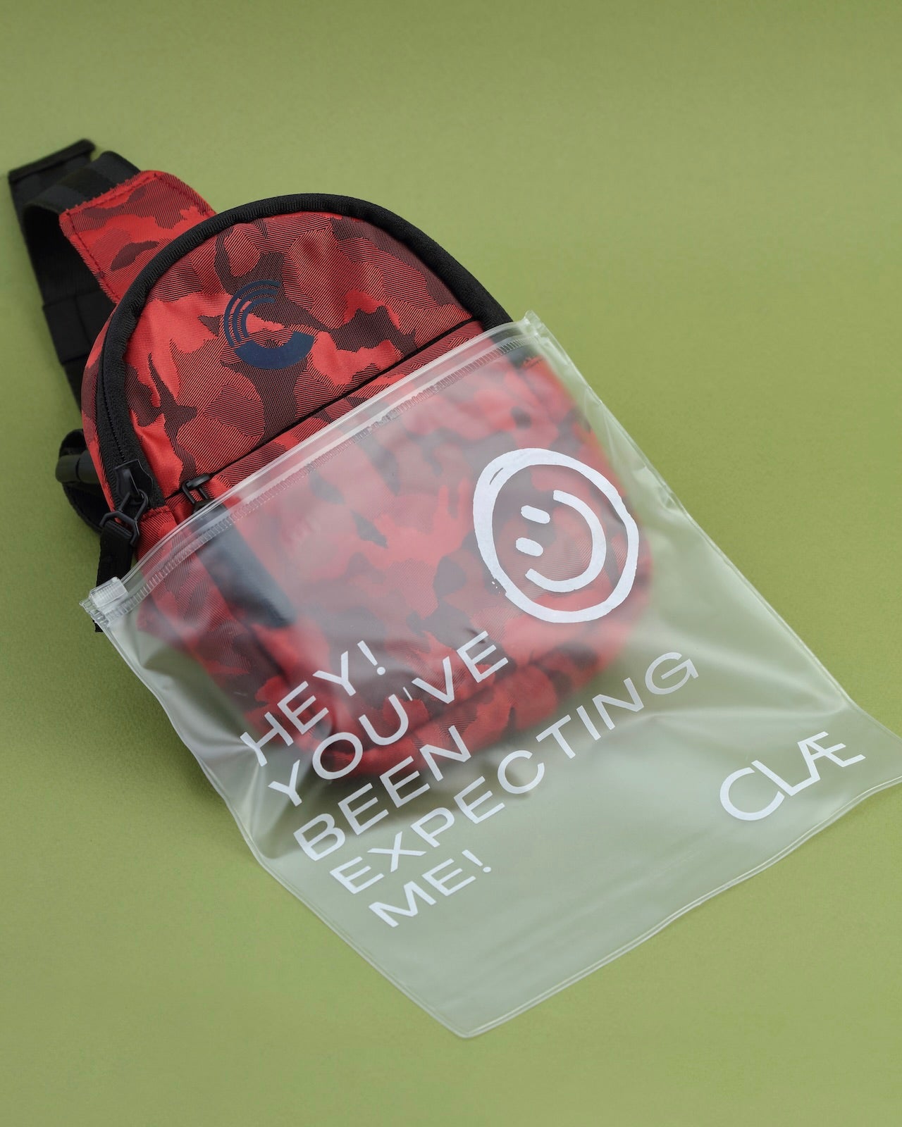 Crossbody Camo Bag - Fiery Red