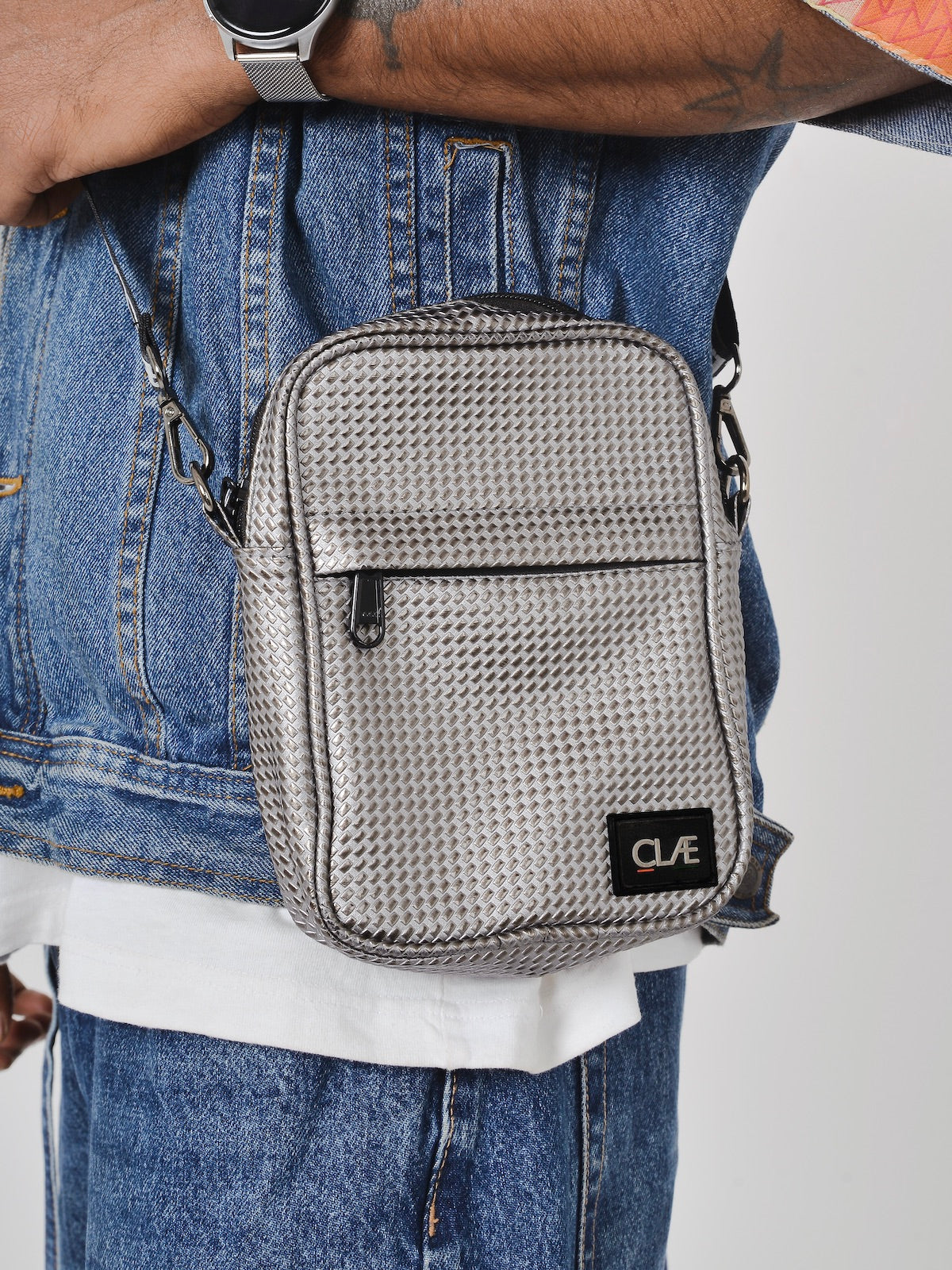 Astronaut Silver Sling Bag