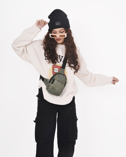 Crossbody Camo Bag - Grenade Green